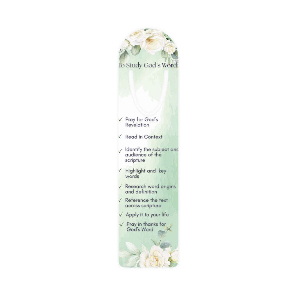 Floral Scripture Bookmark - Inspirational Reading Accessory, Gift for Book Lovers, Bible Study Helper, Christian Gift, Reading Aid