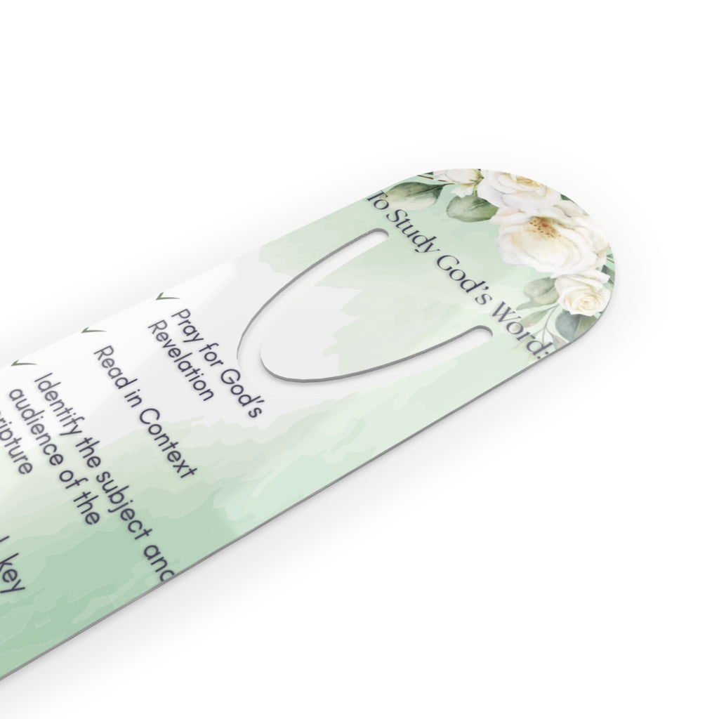 Floral Scripture Bookmark - Inspirational Reading Accessory, Gift for Book Lovers, Bible Study Helper, Christian Gift, Reading Aid